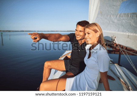 Similar – Image, Stock Photo boats Leisure and hobbies