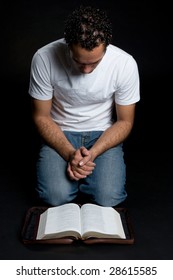 Young Man Praying