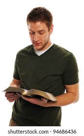  Young Man Reading The Bible