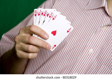 19,345 Hand holding poker cards Images, Stock Photos & Vectors ...