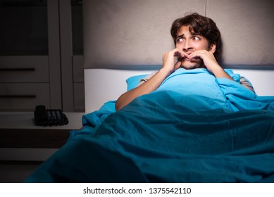 2,740 Man Scared In Bed Images, Stock Photos & Vectors | Shutterstock