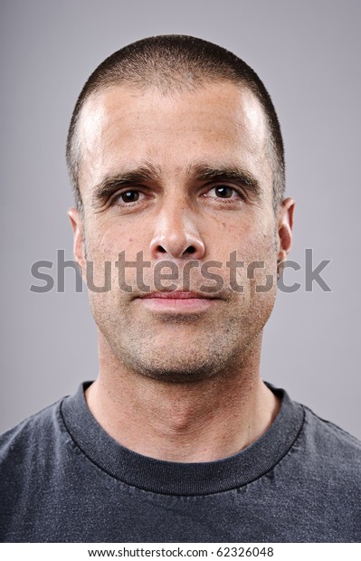 Young Man Shaved Head Portrait Studio Stock Photo 62326048 | Shutterstock