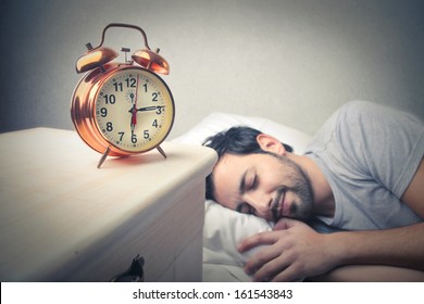 Young Man Sleeping Well