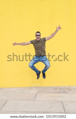 Similar – Mann mit Sonnenbrille und Posing