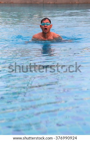 Similar – Triathlon Swimming