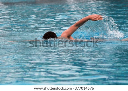 Similar – Triathlon Swimming