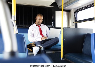 Young Man Taking Bus Work Urban Stock Photo 422763340 | Shutterstock