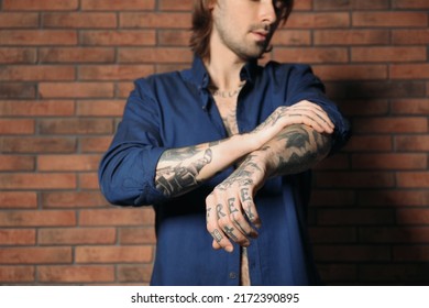 Young man and tattoos