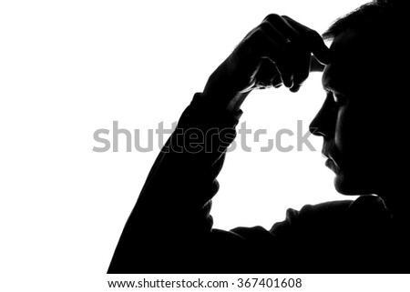 Similar – Thoughtful Man Hand