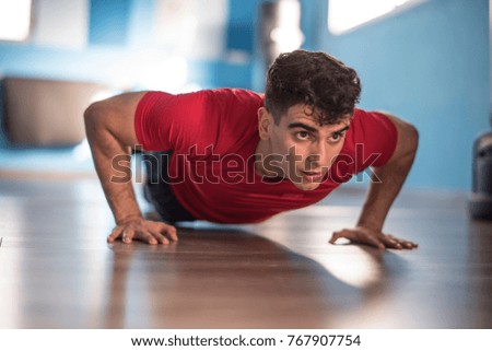 Image, Stock Photo Push ups Diet Lifestyle