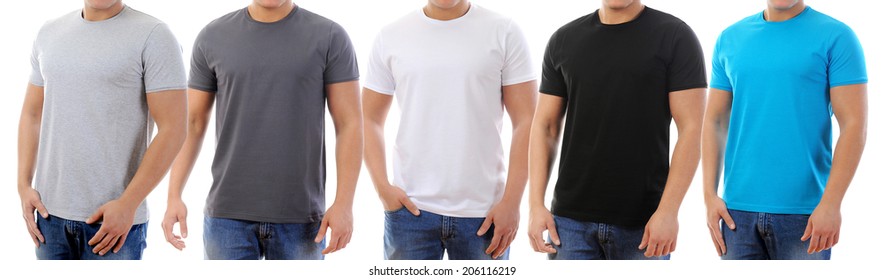 Young Man Tshirt Isolated On White Stock Photo 206116219 | Shutterstock