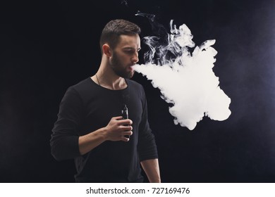 Young Man Vaping Studio Shot Bearded Stock Photo 727169476 | Shutterstock