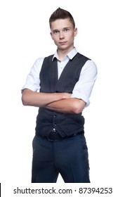 Young Man In A Vest