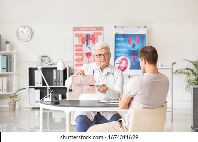 Young Man Visiting Urologist In Clinic