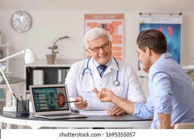 Young Man Visiting Urologist In Clinic