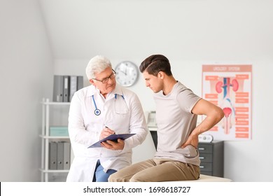 Young Man Visiting Urologist In Clinic