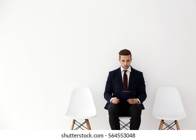 Young Man Waiting Job Interview Stock Photo 564553048 | Shutterstock