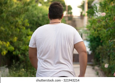 Young Man Walking Away.