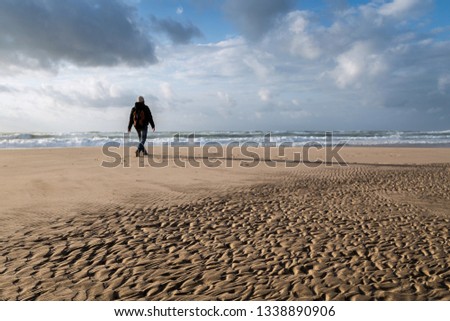 Similar – Foto Bild Strandläufer Mensch