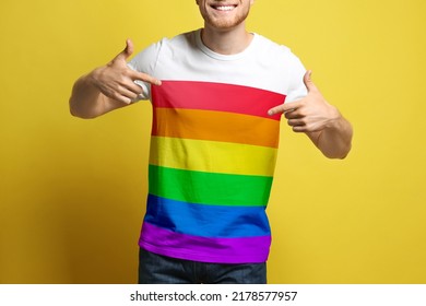 Young Man Wearing Tshirt Image Lgbt Stock Photo 2178577957 | Shutterstock