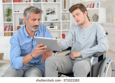 Young Man In The Wheelchair