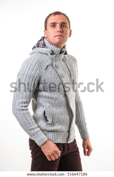 Young Man Winter Clothes Getting Cold Stock Photo 156647186 | Shutterstock