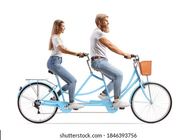 a tandem bicycle