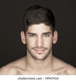 Young man's face - Powered by Shutterstock