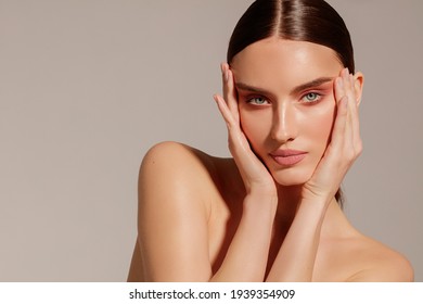 Young model with perfect skin and summer fresh look - Shutterstock ID 1939354909