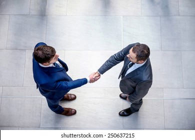 Young Multi Ethnic Business People Group Walking Standing And Top View