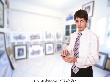 A Young Museum Curator Acquiring Collection Items