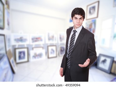 A Young Museum Curator Acquiring Collection Items