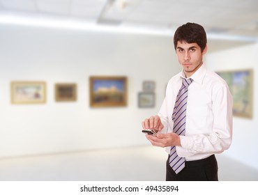 A Young Museum Curator Acquiring Collection Items