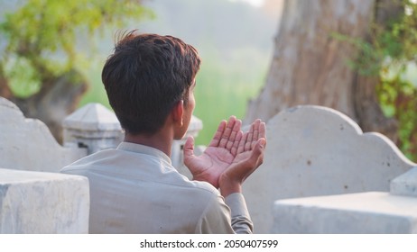 A Young Muslim Praying Dua