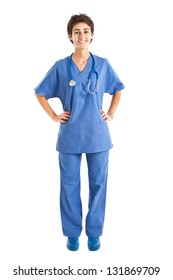 Young Nurse Full Length Portrait