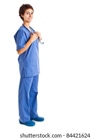 Young Nurse Full Length Portrait