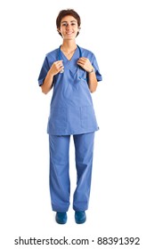 Young Nurse Full Length Portrait