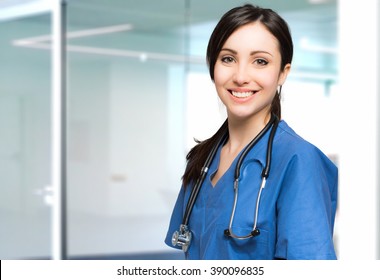 Young nurse portrait - Shutterstock ID 390096835