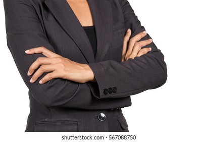 Young Office Arms Crossed On White Stock Photo 567088750 | Shutterstock