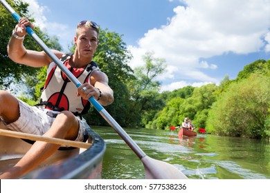 Young People Canoeing