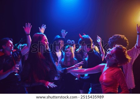 Similar – Image, Stock Photo Friends in traditional costume playing traditional card game of Schafkopf in a German beer garden or oktoberfest