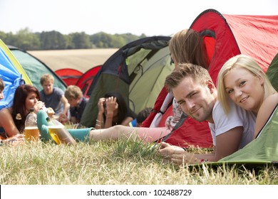 Young People On Camping Trip