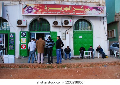 Young People Are Trying To Get In Touch With Their Relatives. They Use Internet And Mobile Phones. Internet Club In Benghazi, Libya. April 6, 2011, Benghazi, Libya.