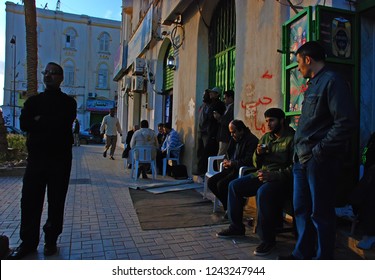 Young People Are Trying To Get In Touch With Their Relatives. They Use Internet And Mobile Phones. Internet Club In Benghazi, Libya. April 6, 2011, Benghazi, Libya.