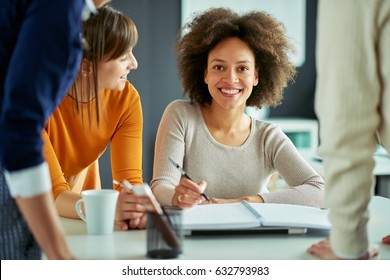 Young People Working In Office