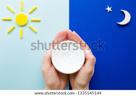 Similar – Image, Stock Photo evening sun Woman Feminine