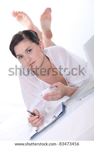 Young person on laptop