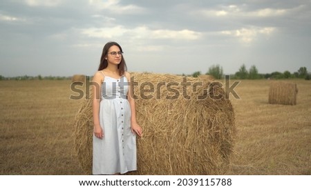 Similar – Image, Stock Photo beautiful and mysterious girl with scythe