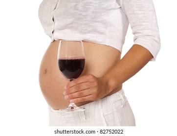 young pregnant women with alcohol