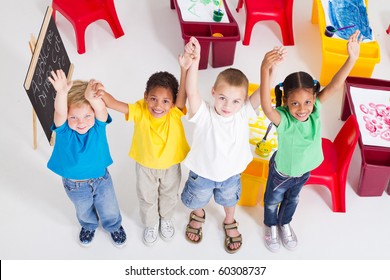 Young Preschool Children In Classroom